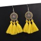 Boucles d'oreilles soleil et Macramé