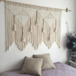 Macramé mural tête de lit