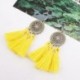 Boucles d'oreilles soleil et Macramé