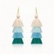 Boucles d'oreilles camaieu de couleurs