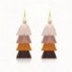 Boucles d'oreilles camaieu de couleurs