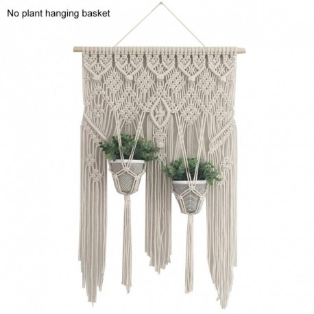 Macramé mural plante