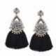 Boucles d'oreilles strass et Macramé