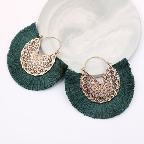 Boucles d'oreilles Marrakech et Macramé