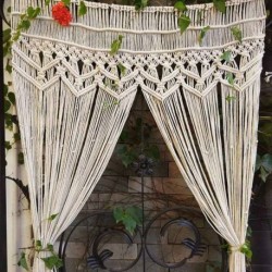 rideaux en macramé