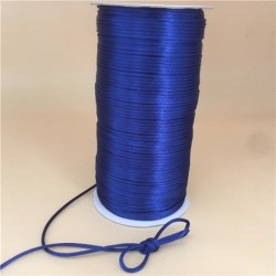 Fil satin pour macramé 2mm pour 10m couleur Bleu Profond