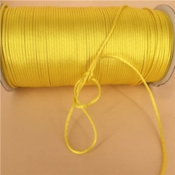 Fil satin pour macramé 2mm pour 10m couleur Jaune