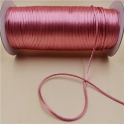 Fil satin pour macramé 2mm pour 10m couleur Rose