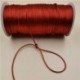 Fil satin pour macramé 2mm pour 10m couleur Rouge Café