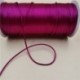 Fil satin pour macramé 2mm pour 10m couleur Violet intense