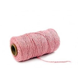 Fil macramé : ROSE en coton de 100 mètres