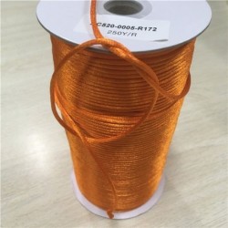 Fil satin pour macramé 2mm pour 10m couleur Orange