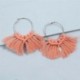 Boucles d'oreilles macramé frangée