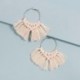 Boucles d'oreilles macramé frangée