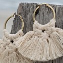 Boucle d'oreilles Macramé